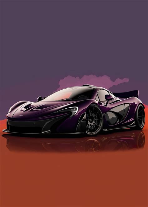 Mclaren P1 Poster By Sebastian Uhrbrook Displate