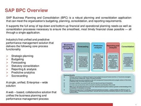 Sap Bpc Overview