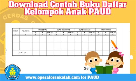 Download Contoh Buku Daftar Kelompok Anak Paud Biologizone