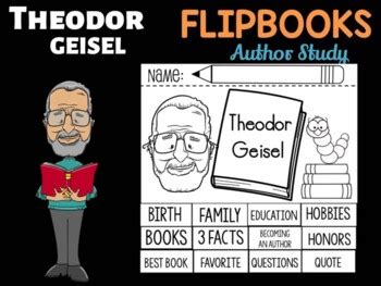 FLIPBOOKS Set : Theodor Geisel, Dr. Seuss - Author Study and Research