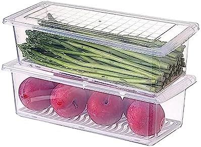 Buy Raawan Fridge Storage Boxes Fridge Organizer With Removable Drain