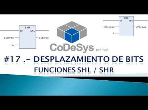 CODESYS 3 5 SP4 FUNCIONES SHL SHR CORRIMIENTO DE BITS YouTube