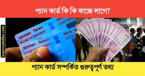 Pan Card প্যান কার্ড কি কি কাজে লাগে জানুন প্যান কার্ড সম্পর্কিত