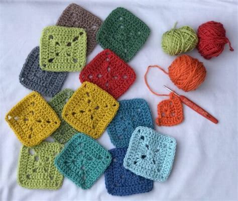 Granny Square Fun Crochet Class Adults Newton Sewing Studio