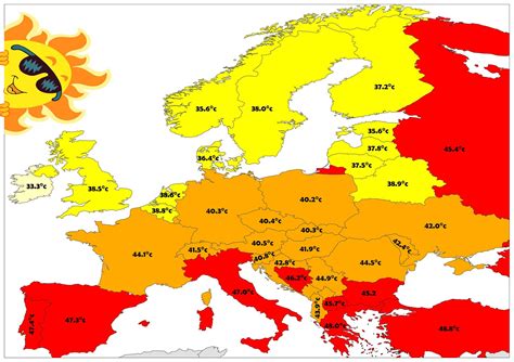 Temperature Map Of Europe