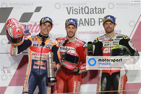 Podium Second Place Marc Marquez Repsol Honda Team Race Winner