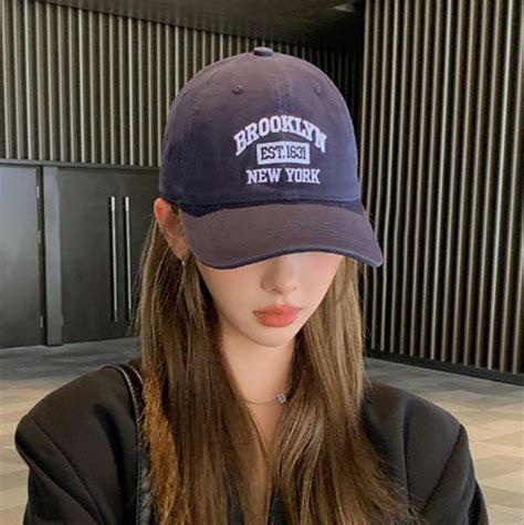 집콕끼리 브루클린 캡 모자 골프 빅사이즈 여성 기본 여성 커플 여름 헬스 피크닉 볼캡 대두 야구 스냅백 와펜 Ny La 연예인