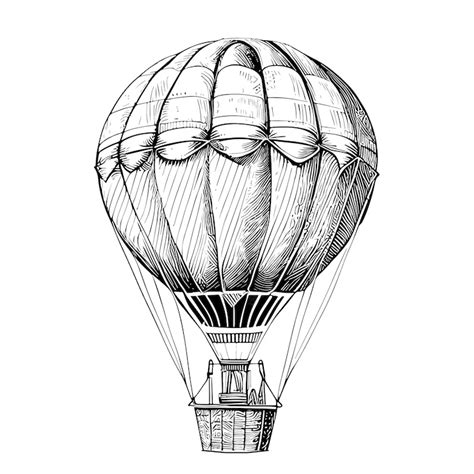 Hot Air Balloon Sketch