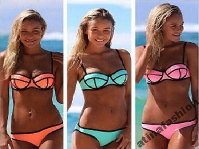 BIKINI NEONOWE STRÓJ KĄPIELOWY NEON S 36 5188040489 oficjalne archiwum Allegro