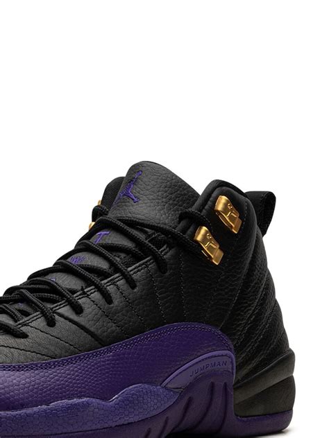 Jordan Kids Air Jordan 12 Retro "Field Purple" Sneakers | Black | FARFETCH