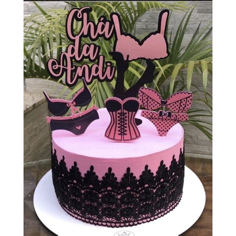 Topo De Bolo Ch De Lingerie Shopee Brasil