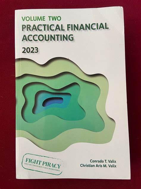 Practical Financial Accounting Volume 2 2023 Valix And Valix Hobbies