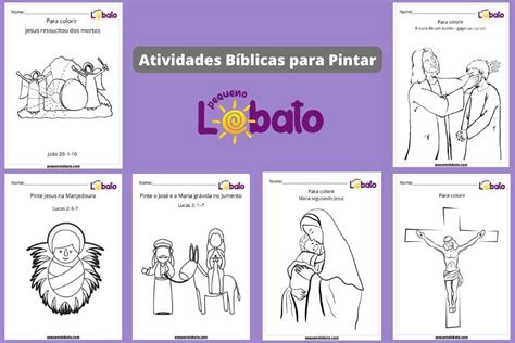 10 Atividades Bíblicas para Pintar em maio de 2024