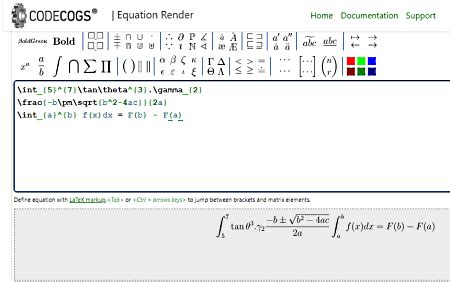 latex equation editor websites
