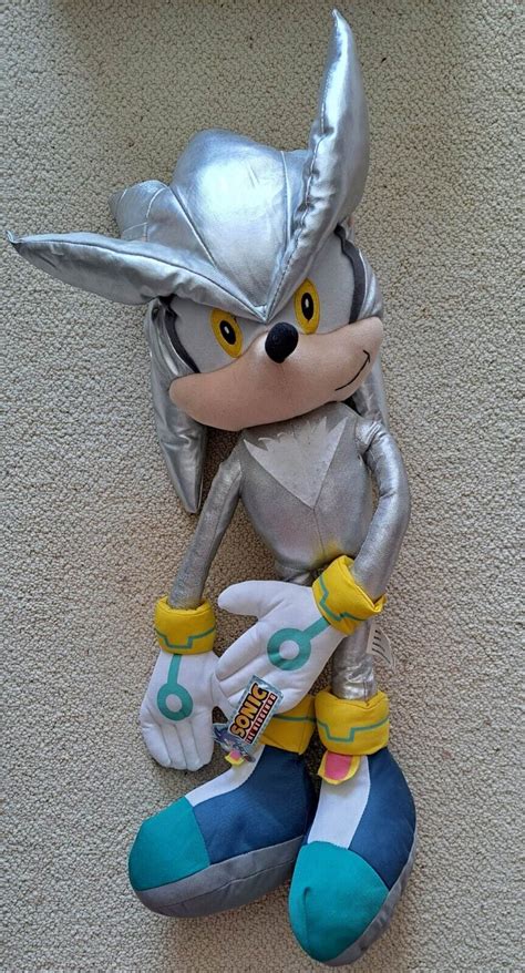 Kellytoy Silver The Hedgehog Sonic Plush 2009 Stuffed Animal Sega Ebay