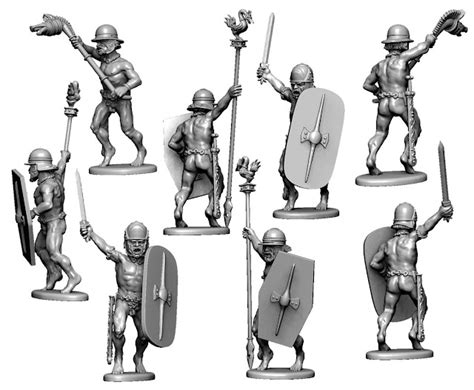 Wargame News And Terrain Victrix Finished Naked Gallic Warriors Previewed