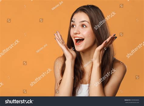 827457 Happy Surprised Women Images Stock Photos And Vectors Shutterstock