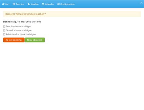 Freigegebene Termine löschen - Online Terminvereinbarung - Appointmind