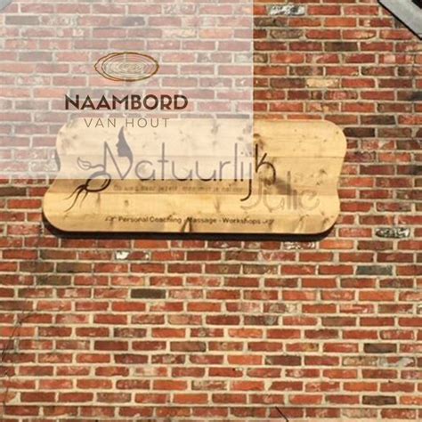 Houten Reclamebord Op Maat Naambord Van Hout