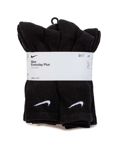 Nike DRI-FIT Everyday Plus Cushion Crew Socks Black (6 Pack)