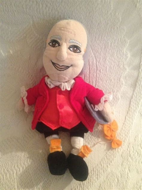 10 Benjamin Franklin Famous Bean Collectible Plush Stuffed Inventor Toy