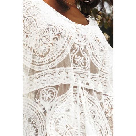 Lace Bikini Cover Up Bikini Vacation Blouse Sunscreen Skirt Beach Cover