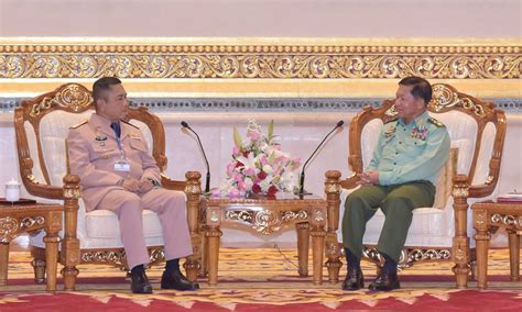 Senior General Min Aung Hlaing Receives Commander In Chief Of Royal