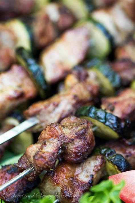 Pork Kebabs (Russian Pork Shashlik) ~Sweet & Savory