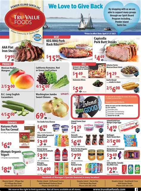 Tru Value Foods Flyer April 21 To 27