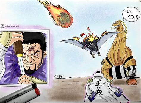 Fujitora vs Dinosaurs [OC] : r/OnePiece