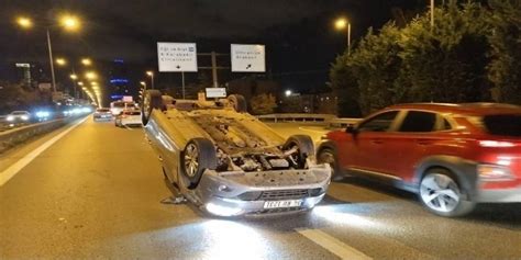 Mraniye De Trafik Kazas Bir Ara Takla Att Yeni Bak Son