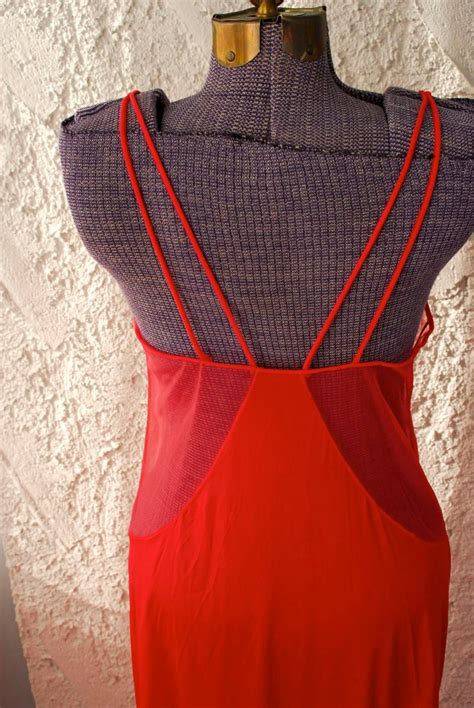 Vintage 1970s Sexy Lingerie Sheer Red Cutouts Maxi Nightgown Medium Valentine S Day Xmas Etsy
