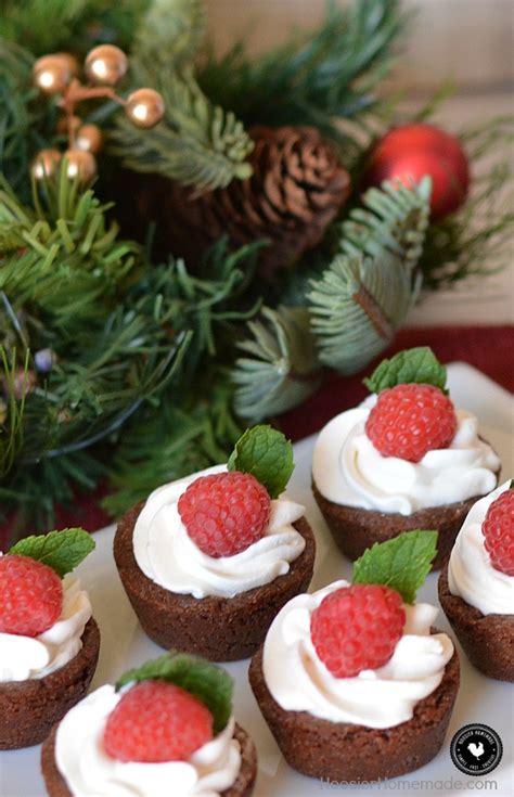 Chocolate Cookie Cups filled with White Chocolate Raspberry Cream - Hoosier Homemade
