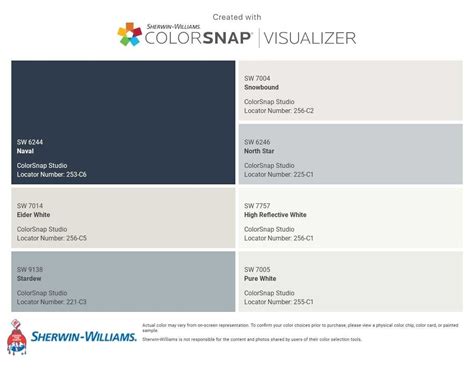 I Just Created This Color Palette With The Sherwin Williams ColorSnap