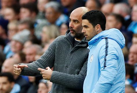 Manchester City Fans React To Pep Guardiolas Goodbye To Mikel Arteta