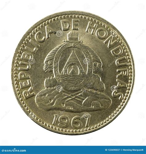 10 Honduran Lempira Coin 1967 Reverse Stock Image - Image of studio, economy: 122690037