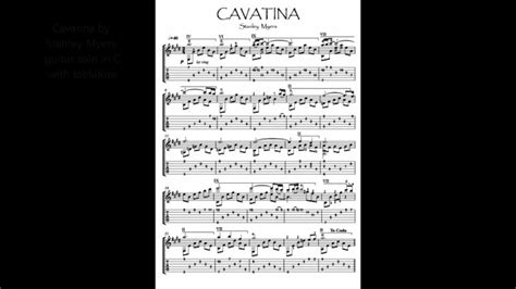 Cavatina Guitar Solo Guitar Duet Score Download Youtube