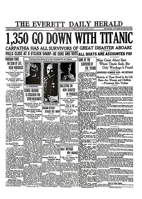 Titanic Sank On This Day Heres What The Herald Wrote 111 Years Ago