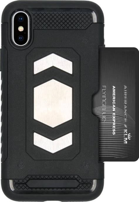 Imoshion Xtreme Backcover Met Pashouder Iphone Xs X Hoesje Zwart