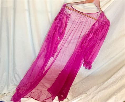 Vintage Lingerie Movie Star Gown Robe Rare Gem