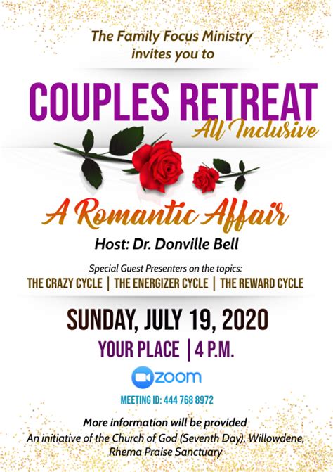 Couples Retreat Template Postermywall