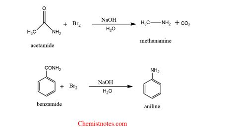 Hofmann Rearrangement Mechanism Application Chemistry Notes