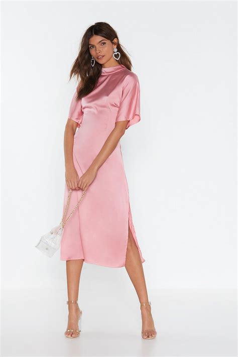 Love Is In The Air Satin Midi Dress Satin Midi Dress Midi Dress