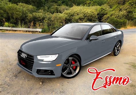 High Gloss Dark Nardo Gray Vinyl Wrap – Essmovinyl