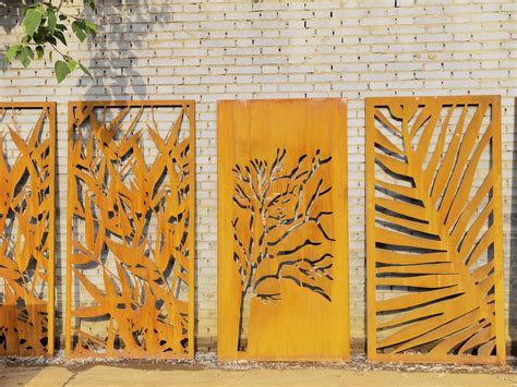 Outdoor Corten Steel Fashion Design Garden Fence Panels--AHL Corten Steel