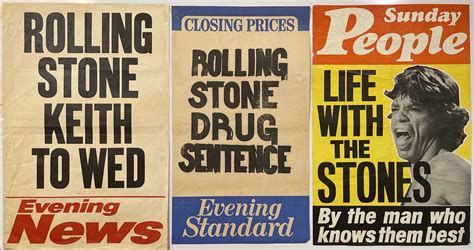 Lot 427 The Rolling Stones Newspaper Billboard