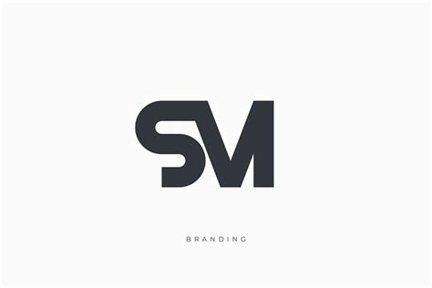 S Letter SM Monogram Logo Concept