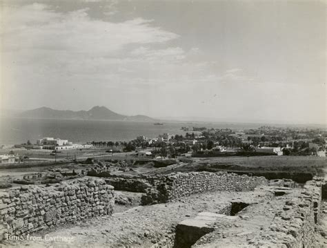 View of the modern city of Tunis as seen from the ruins of Carthage