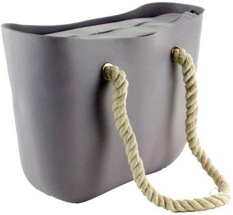 Torba Gumowa Torebka Shoper Jelly Bag Szara Grey - Ceny i opinie - Ceneo.pl