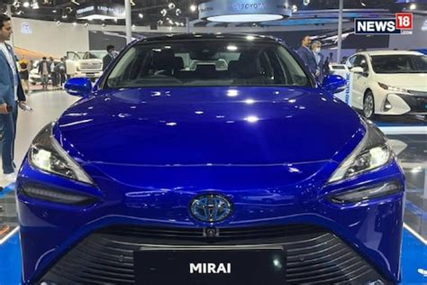 Toyota Mirai Fuel Cell Vehicle Showcased At Auto Expo 2023 Runs 640 Km